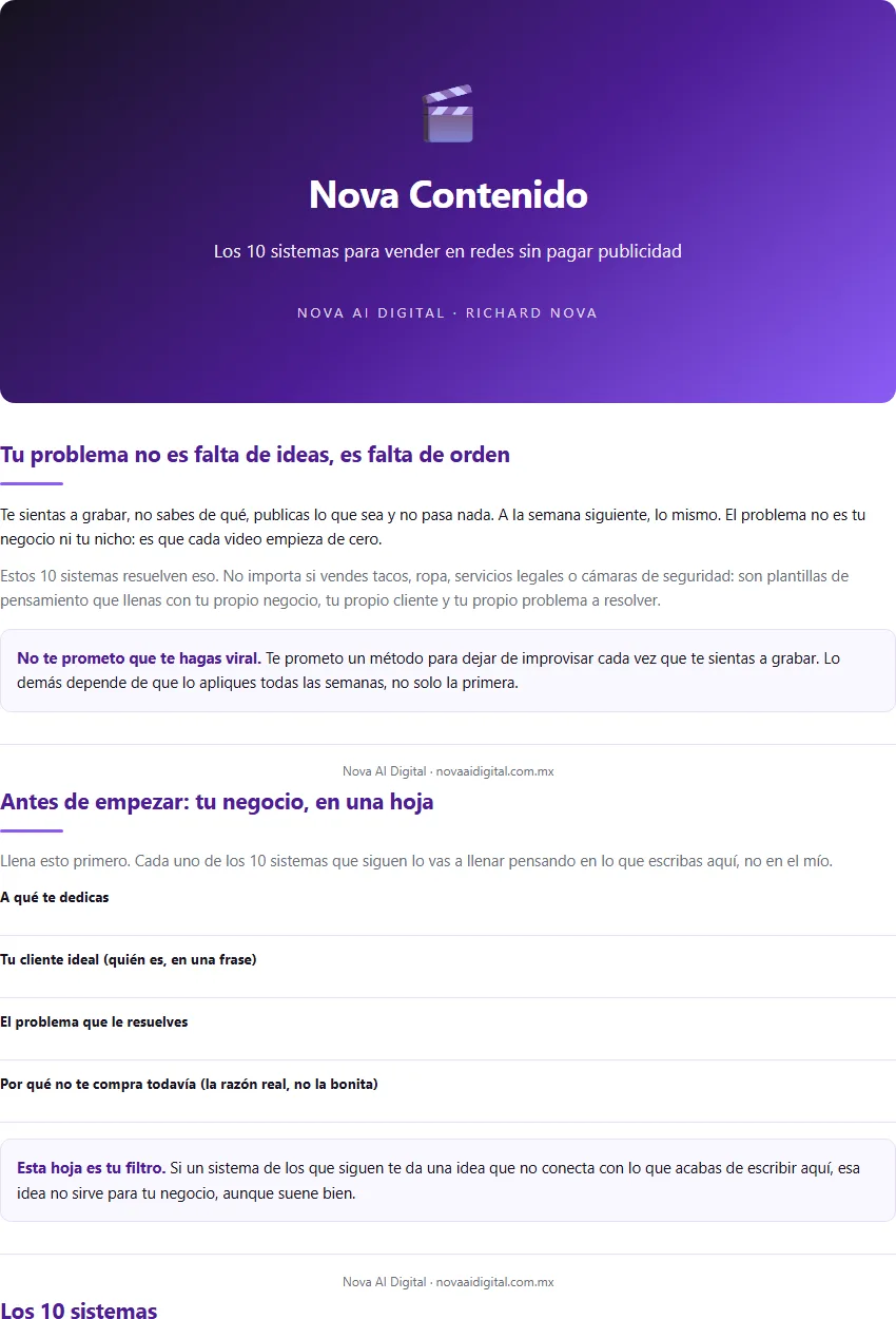 Nova Contenido