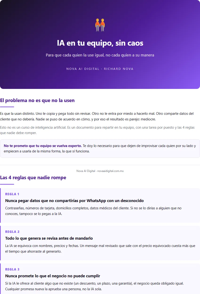 Protocolo IA para tu Equipo